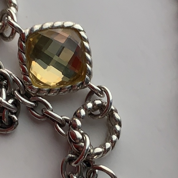 Tiffany Kay Herringbone Yellow Quartz Sterling Silver 36”Necklace - Picture 4 of 10